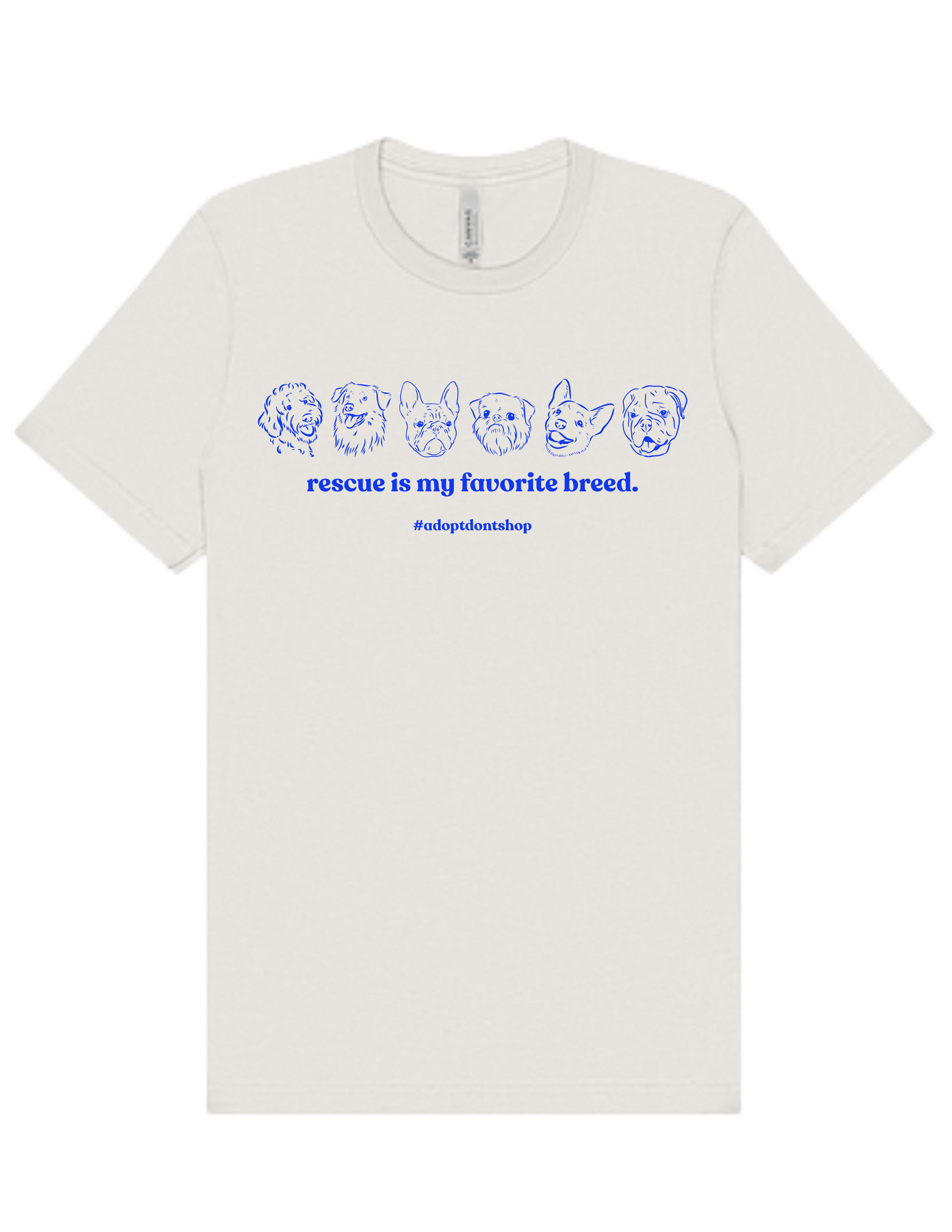 Rescue Is My Favorite Breed Adult T-shirt