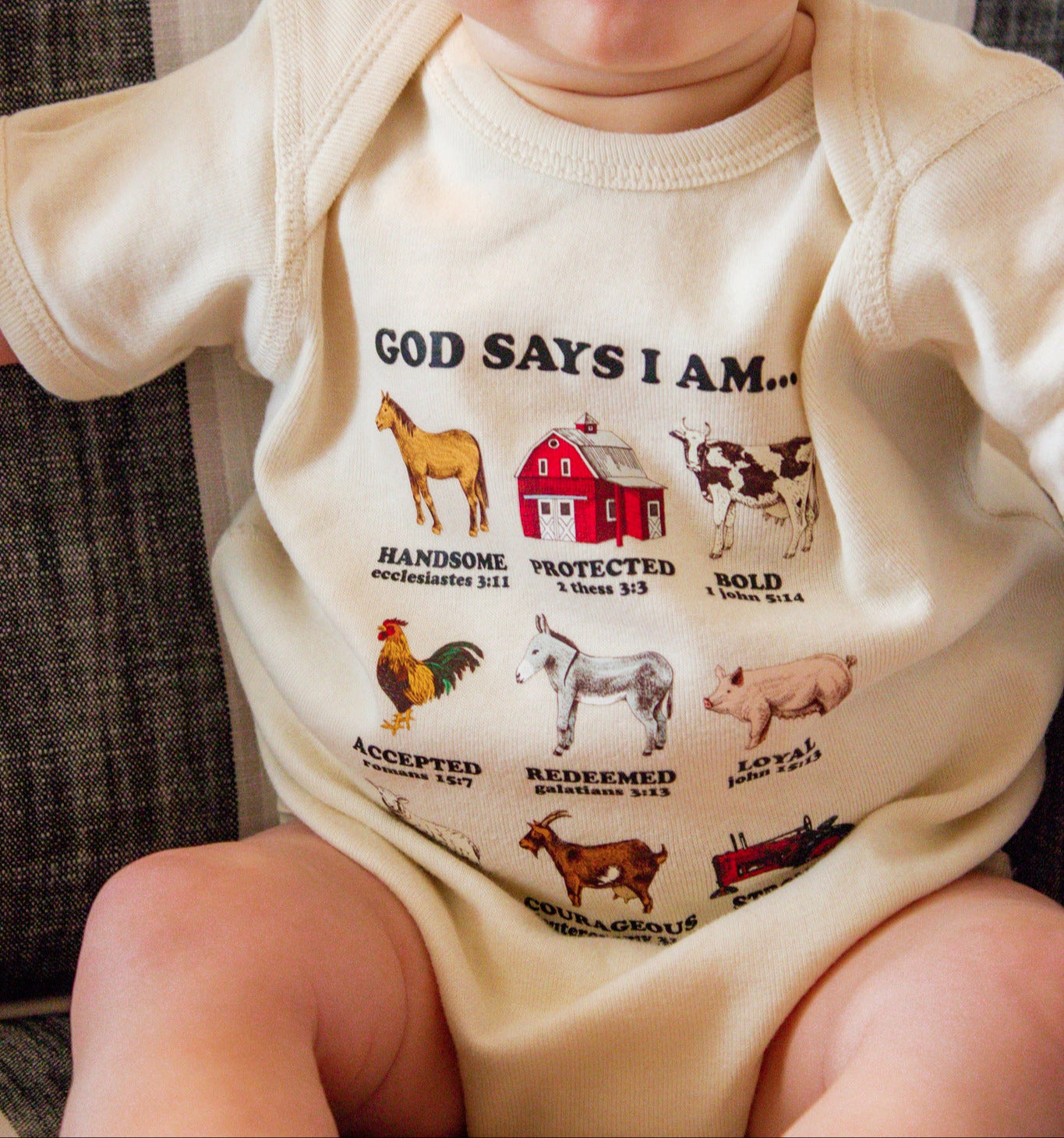 God Says I Am Infant Onesie