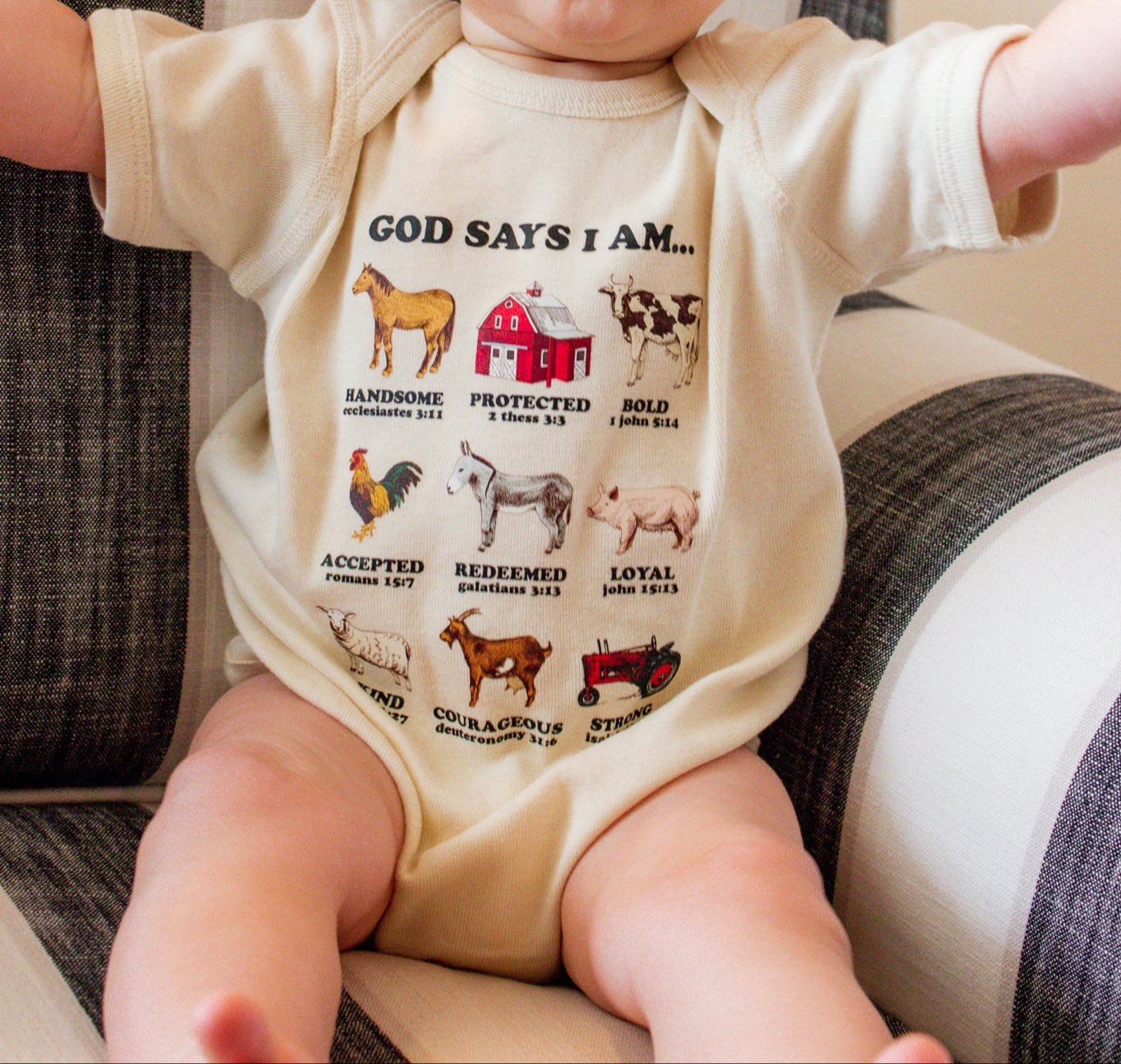 God Says I Am Infant Onesie