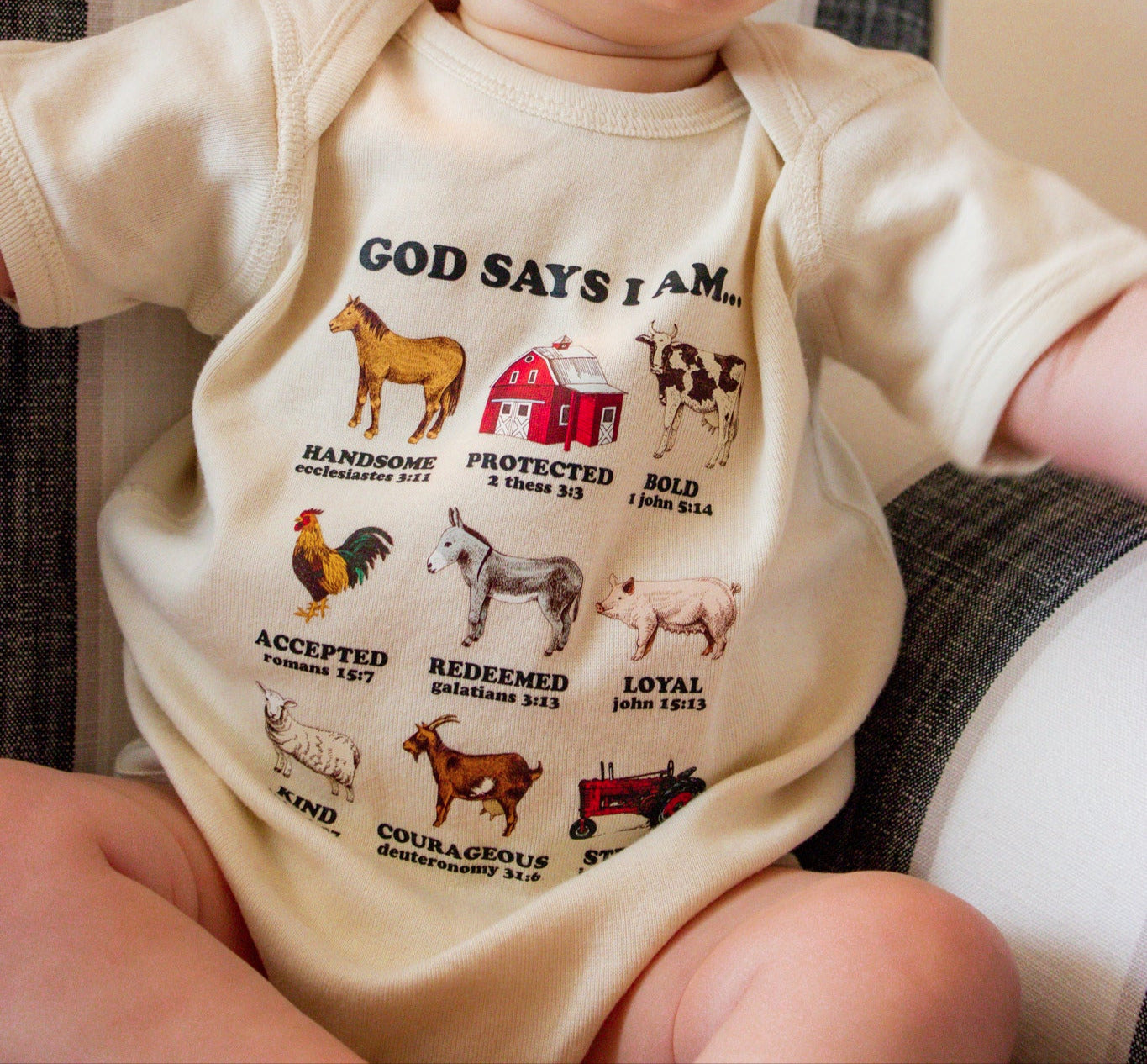 God Says I Am Infant Onesie