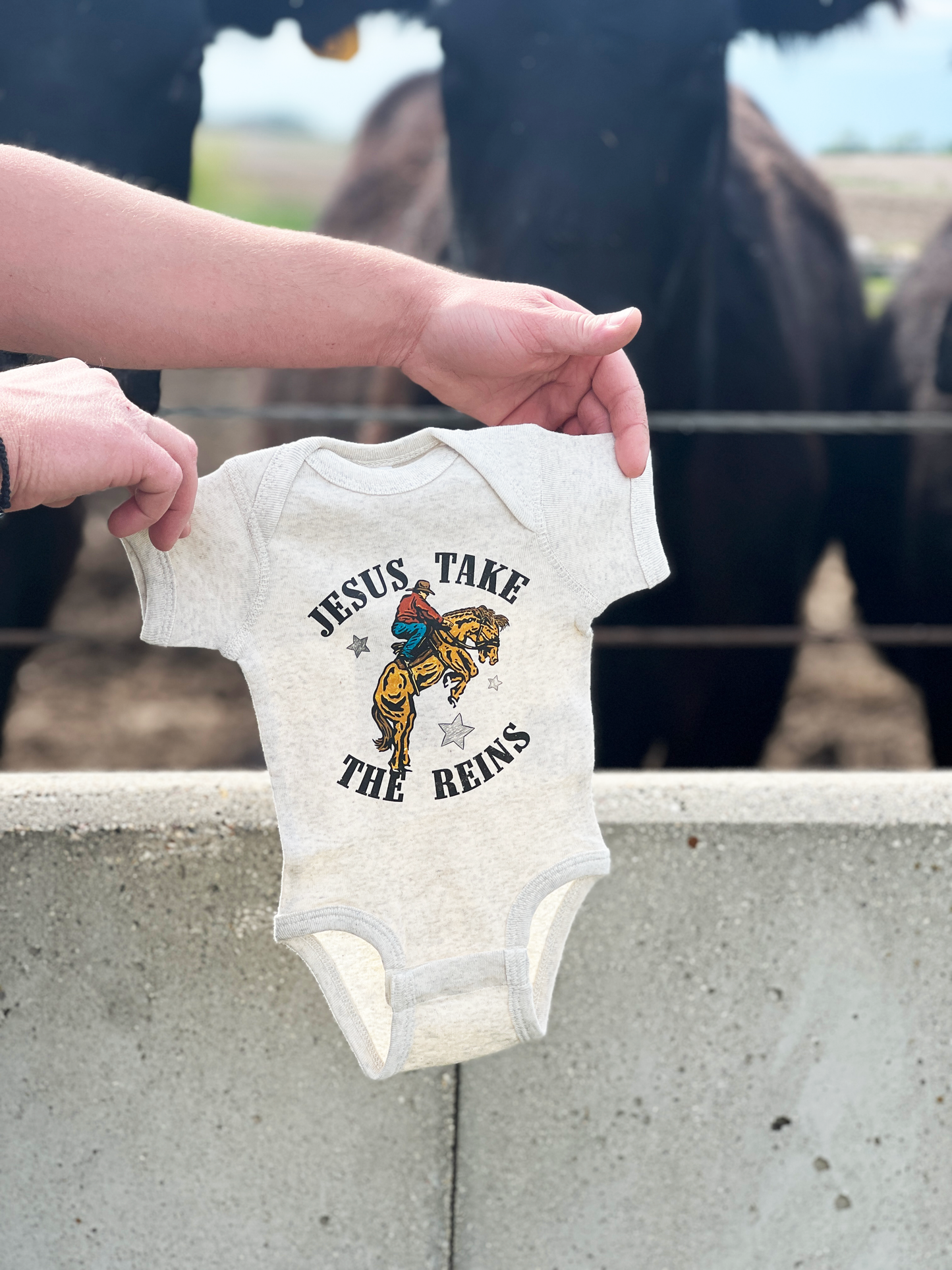 JESUS TAKE THE REINS // Infant Onesie