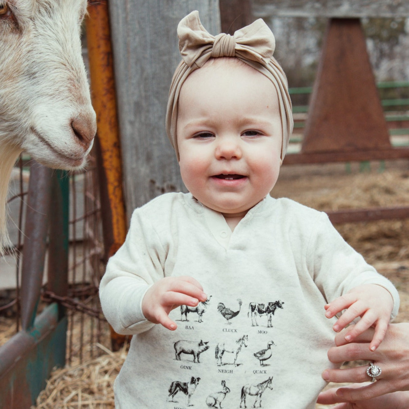 FARM ANIMAL SOUNDS // Infant One-Piece