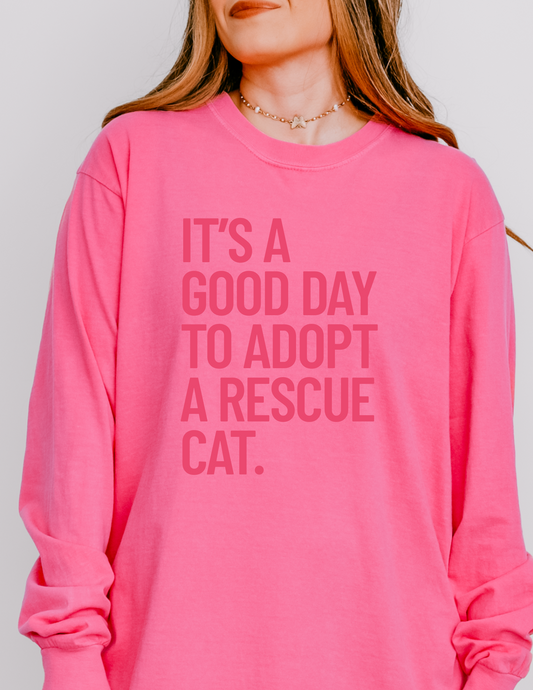 Adopt A Rescue Cat Longsleeve Shirt