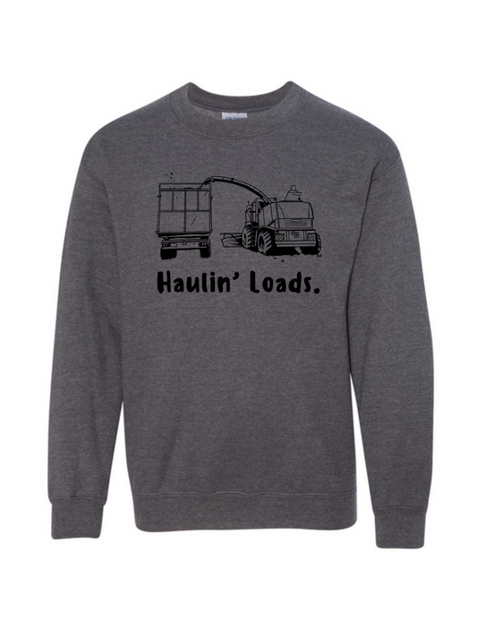 Haulin' Loads Youth Crewneck