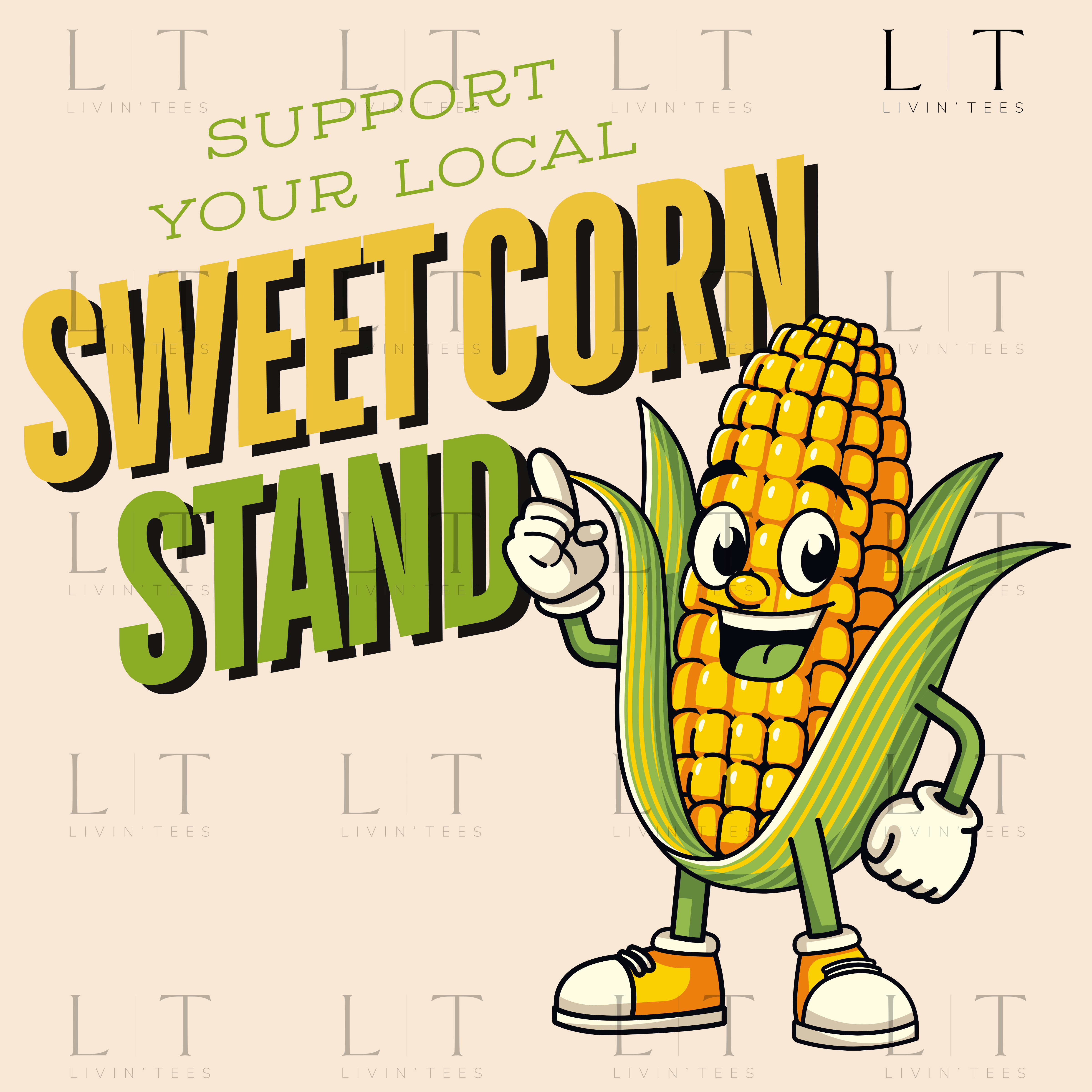 Support Your Local Sweet Corn Stand PNG – Livin' Tees Co.
