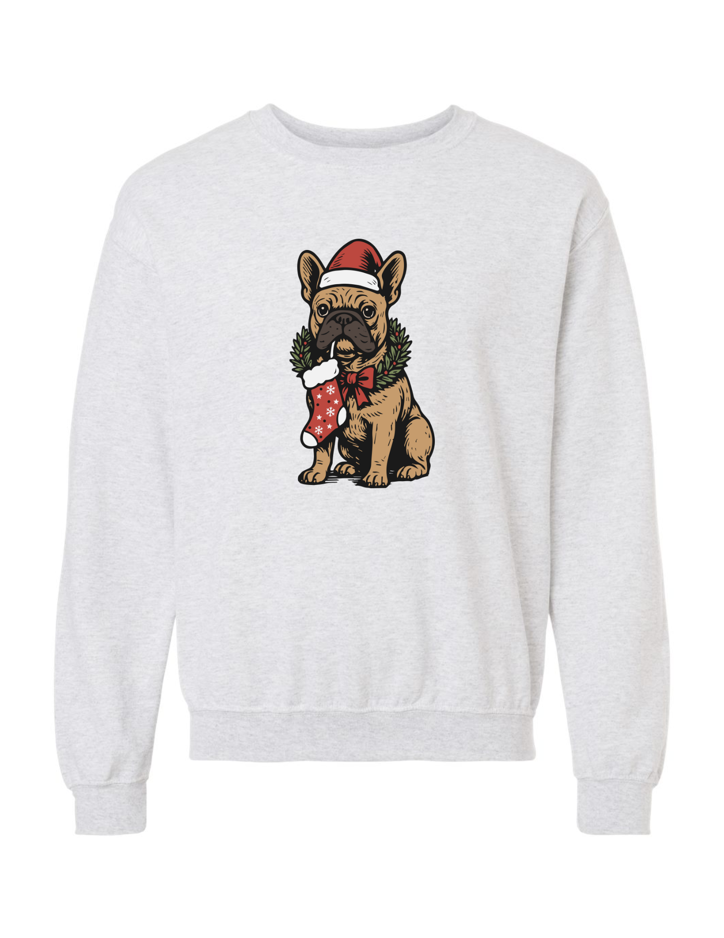 Christmas Frenchie Adult Crewneck
