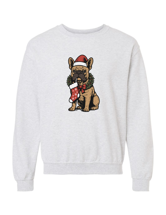 Christmas Frenchie Adult Crewneck