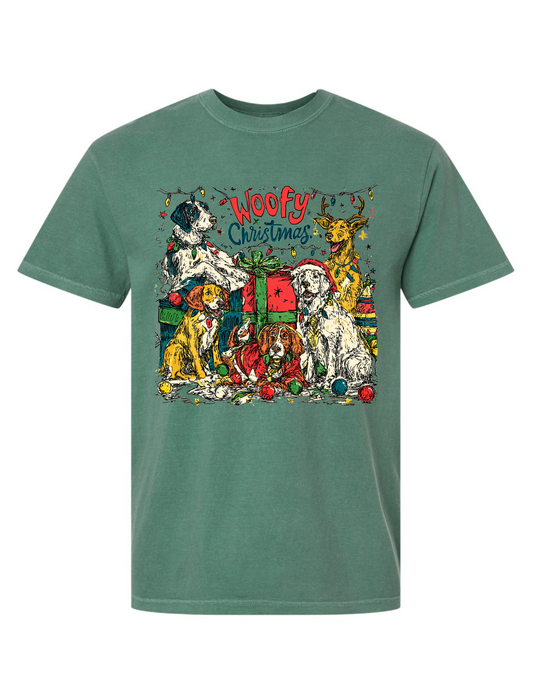 Woofy Christmas Adult T-shirt