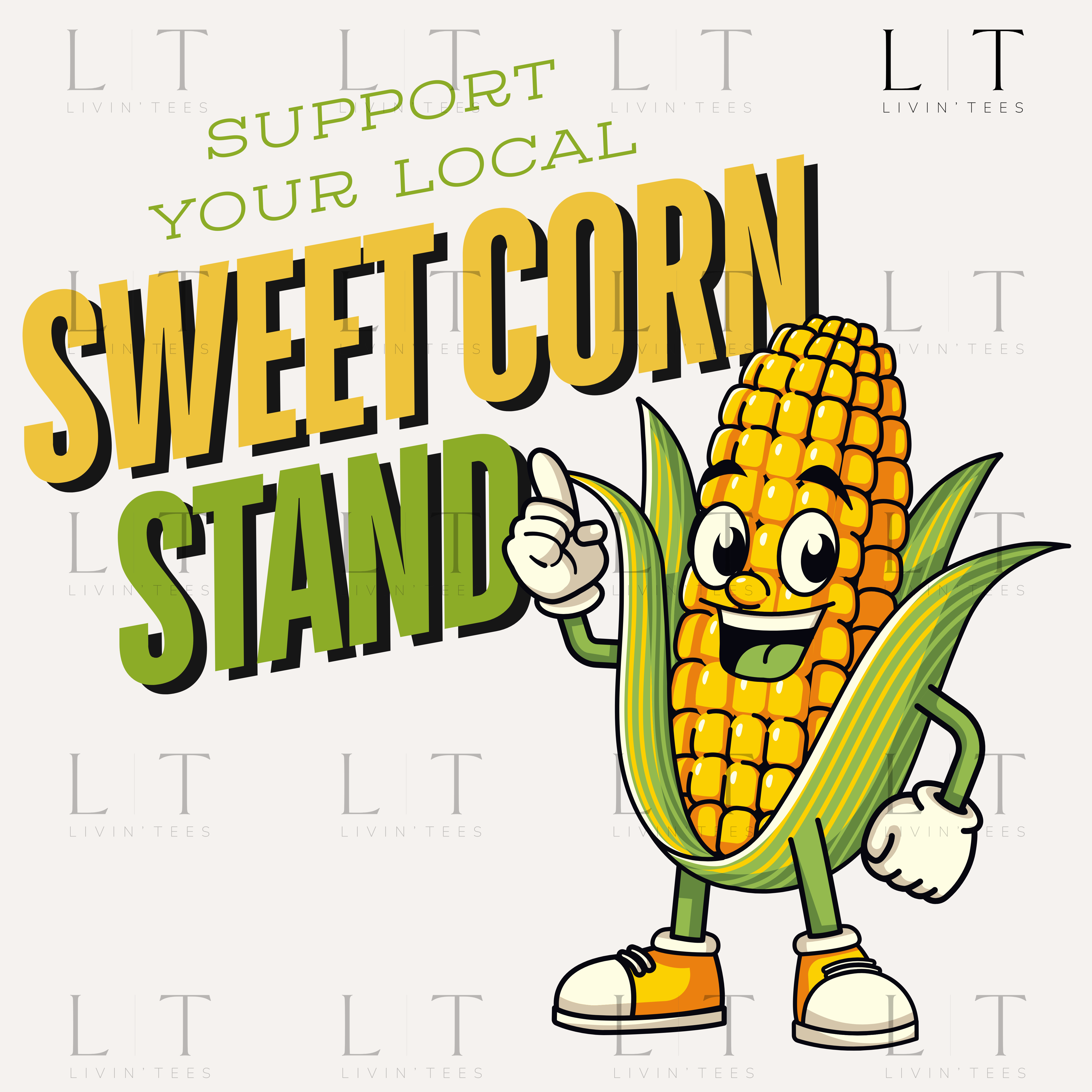Support Your Local Sweet Corn Stand PNG – Livin' Tees Co.