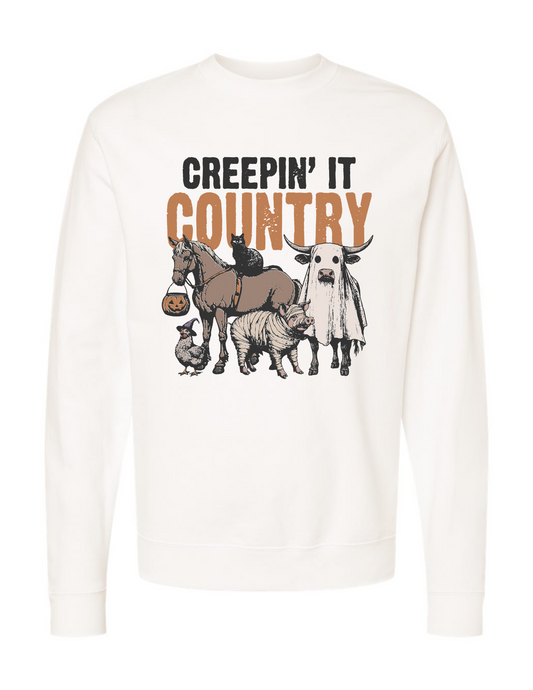 Creepin' It Country Crewneck