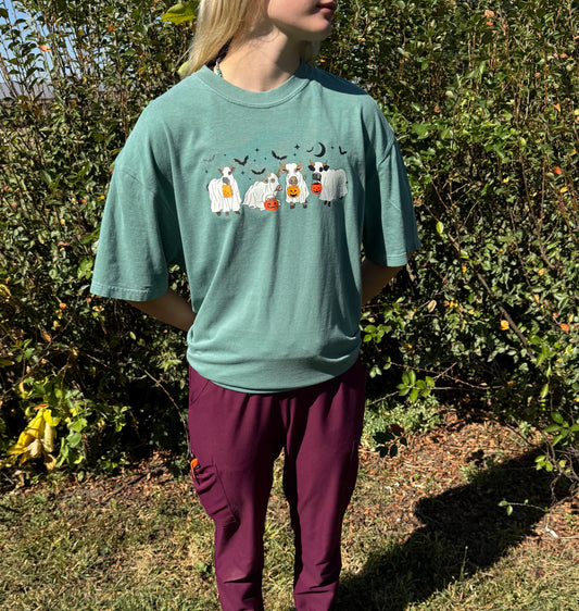 Cow Ghosts Adult T-shirt