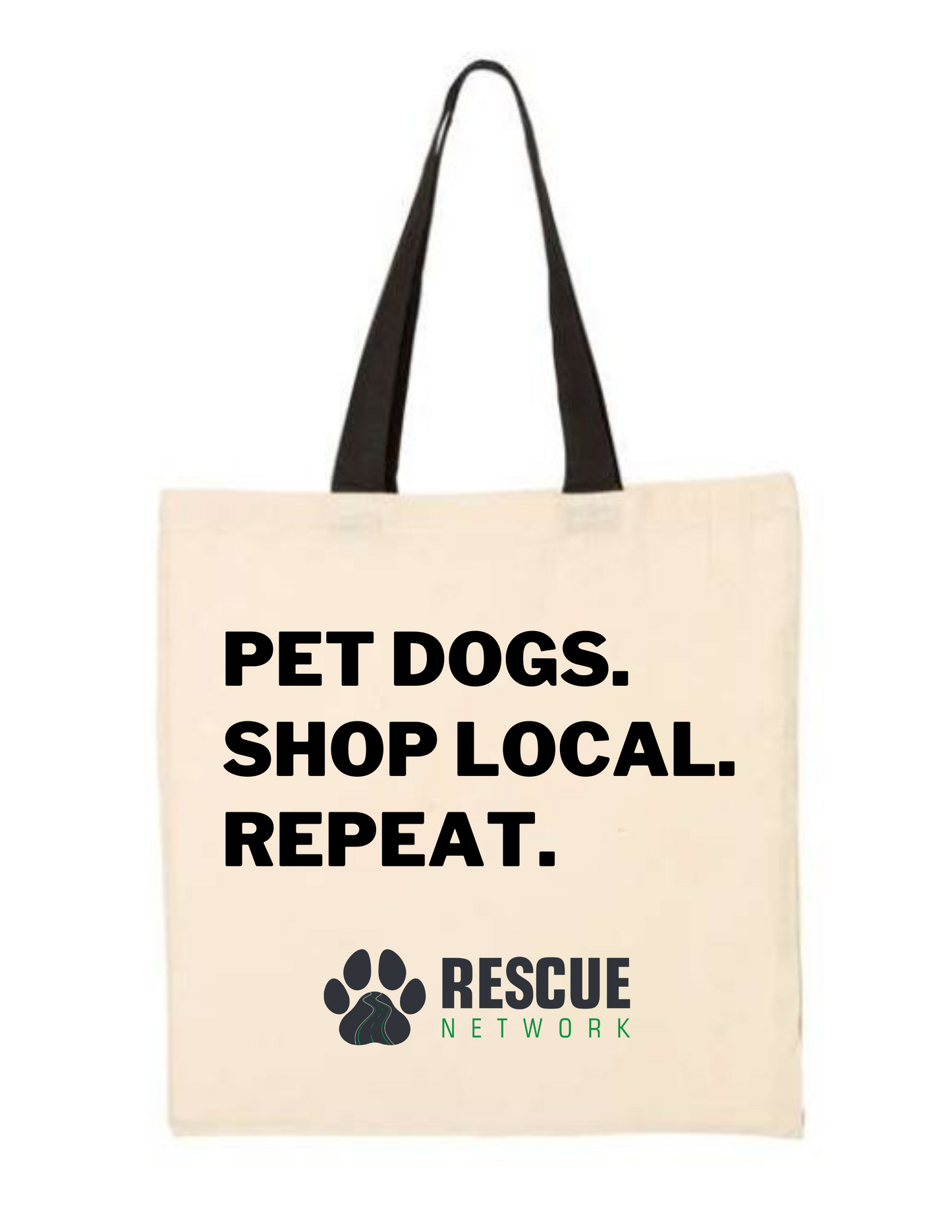 Pet Dogs Shop Local Repeat Muka Tote Bag